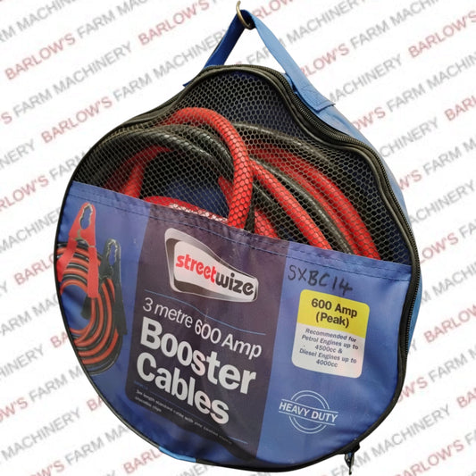Jump Lead 3M 600AMP (Heavy Duty)