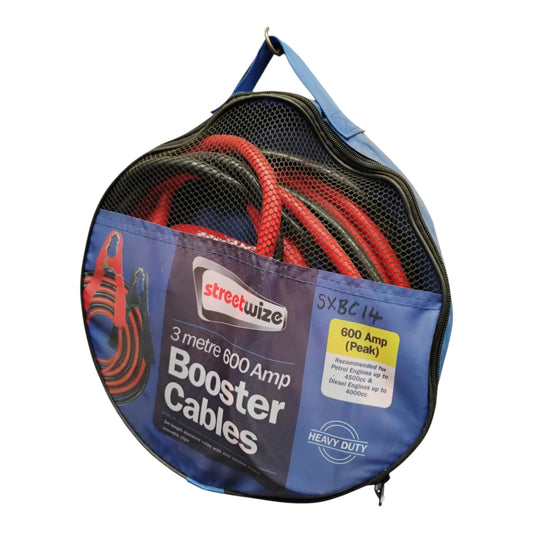 Heavy Duty Booster Cables 3 metre 600 amp